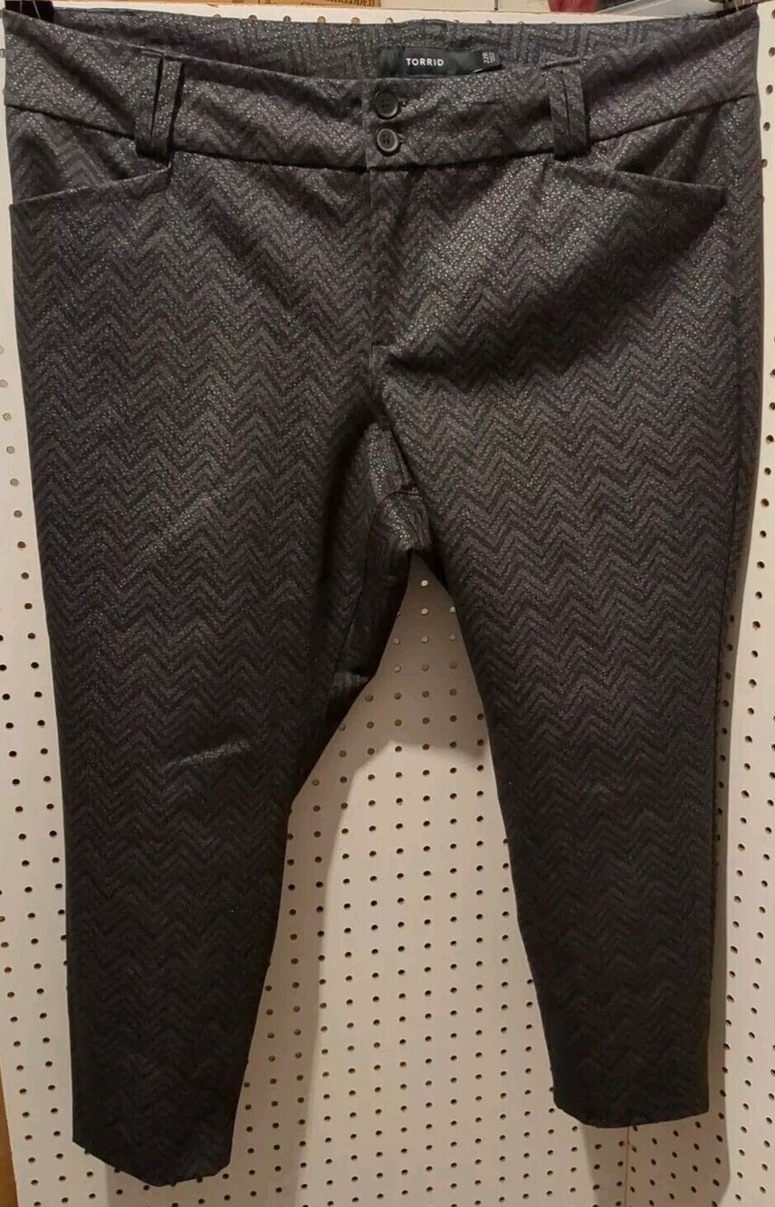 Torrid Grey Black Dress Pants Size 22R